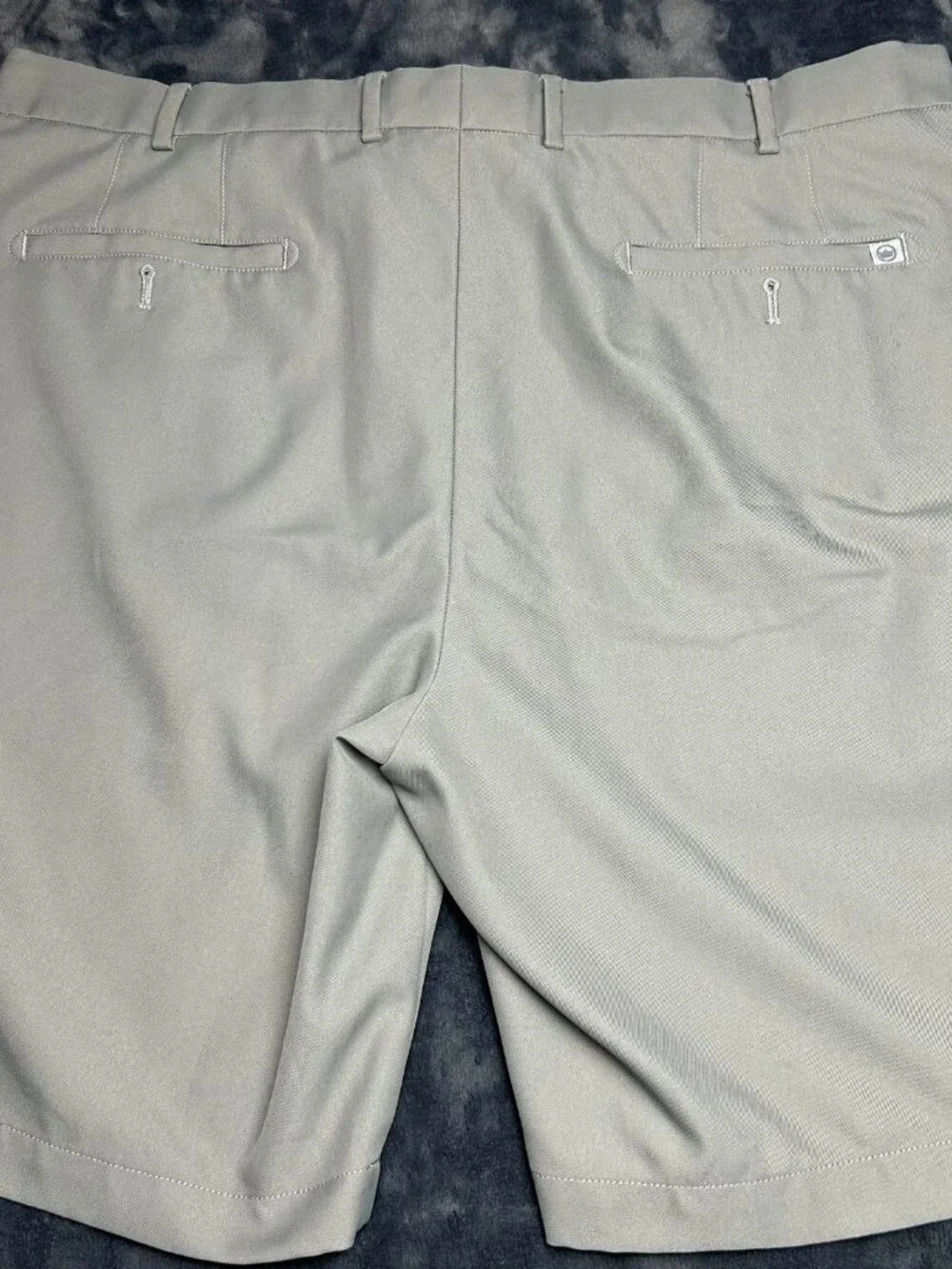 Peter Millar Performance Golf Shorts 38 Light Gray 100% Polyester